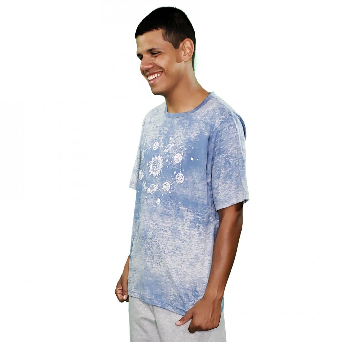 Imagem de Pijama Masculino Malha Laserwash Manga Curta