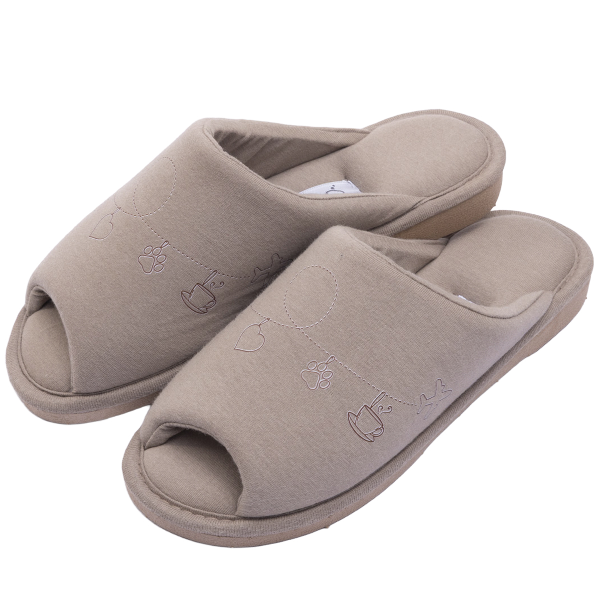 Imagem de Pantufa Algodão Pingentes de Conforto — Aberta e Anatômica