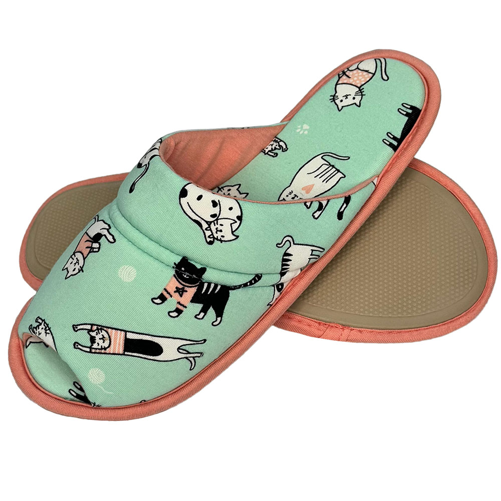 Imagem de Pantufa Flexível Malha Cotton Gatinho PUFF