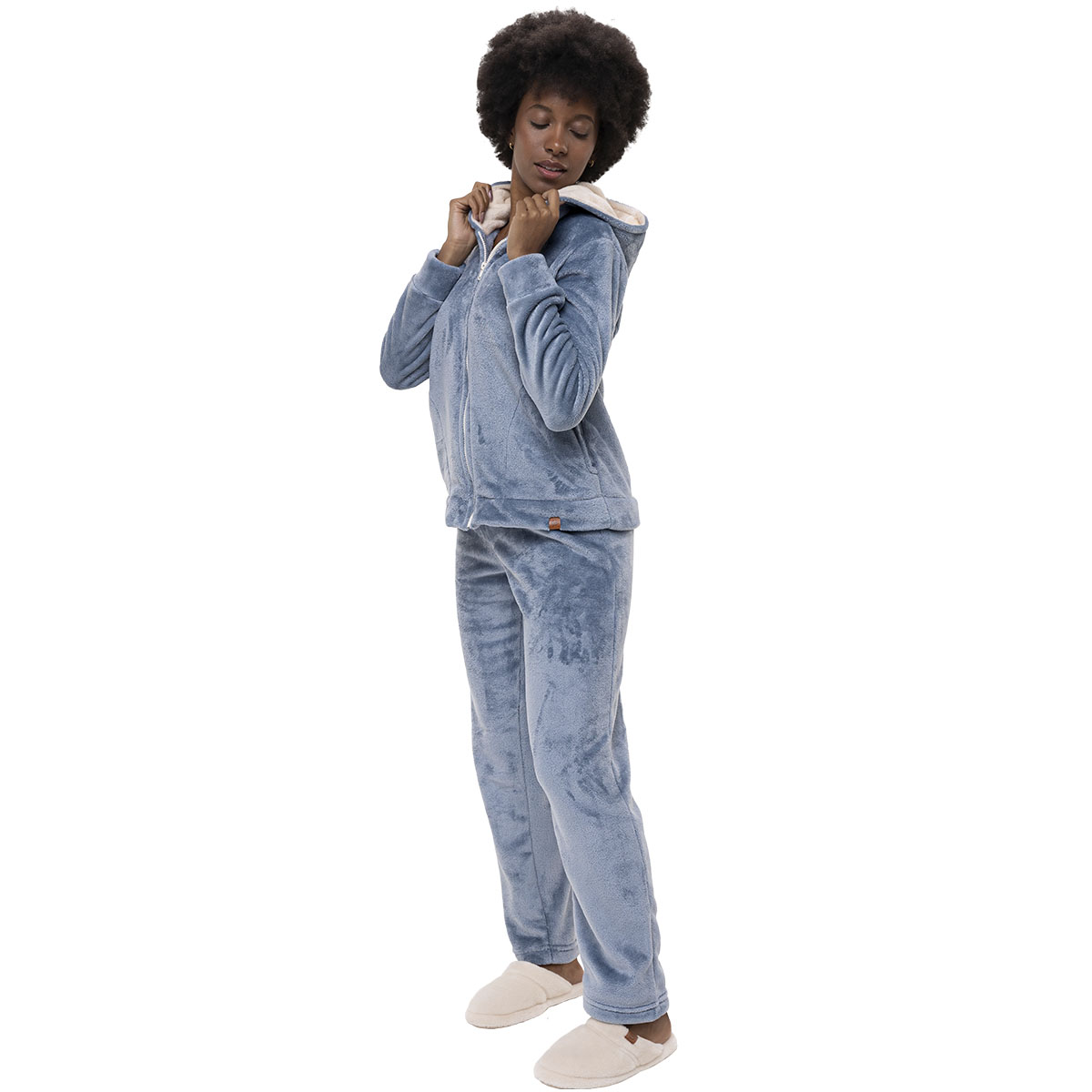 Imagem de Pij Inv Pesado Pelúcia Fleece Zipper e Capus