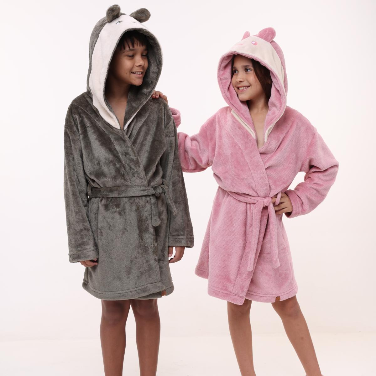 Imagem de Robe Inf Inv Fleece Liso Bordado Urso