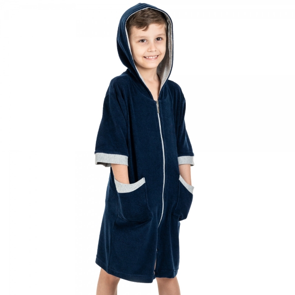 Imagem de Roupão Atoalhado Infantil com Zíper e Capuz